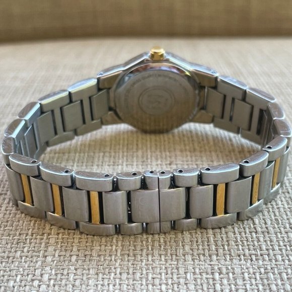 ESQ OCEANIA Swiss Women Wrist Watch Date Calendar Analog Quartz Silver/Gold Tone - Picture 8 of 13